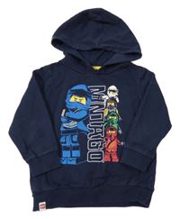 Tmavomodrá mikina Ninjago s kapucí