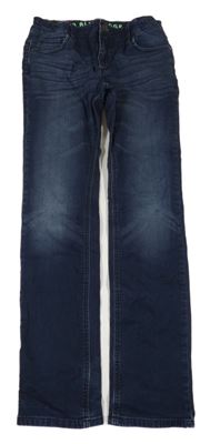 Tmavomodré teplákové slim fit rifle Blue Ridge