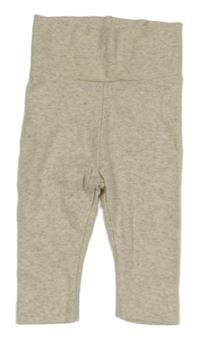 Světlešedo/béžovo-smetanové melírované tepláky H&M