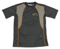 Tmavošedo-šedý dres s nápisem