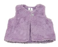 Levandulová kožešinová podšitá vesta GYMBOREE.