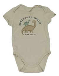 Světlebéžové body s dinosaury a nápisy C&A