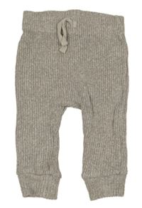 Šedobéžové melírované žebrované úpletové turecké kalhoty George