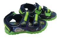 Tmavomodro-zelené sandálky Toy Story George vel. 25