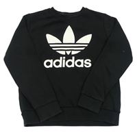 Černá mikina s logem Adidas