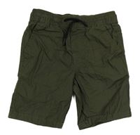 Khaki plátěné kraťasy Primark