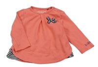 Korálové triko s mašlí S. Oliver