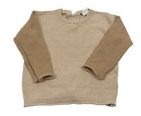 Světlehnědo-hnědý svetr H&M