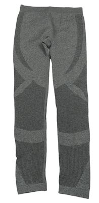 Šedé melírované spodní funkční kalhoty Crane