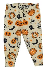 Béžové legíny s dýněmi Shein
