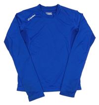 Safírové sportovní funkční triko s logem Sondico