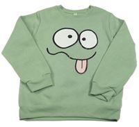 Zelená mikina se smajlíkem