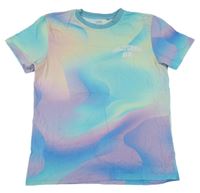 Barevné vzorované tričko s nápisem Next