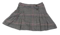 Černo-béžovo-starorůžová kostkovaná sukně H&M