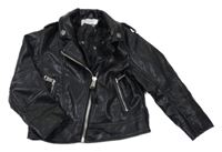Černý koženkový podšitý křivák H&M