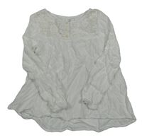 Bílá halenka s krajkou H&M