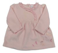 Světlerůžové sametové šaty C&A