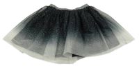 Černo-šedá tylová třpytivá sukně H&M
