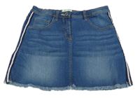 Modrá riflová sukně s pruhem Alive