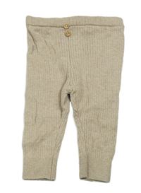 Béžové žebrované úpletové tepláky Zara