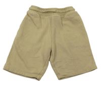 Béžové teplákové slim kraťasy Next