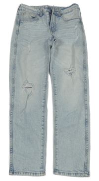 Světlemodré relaxed fit rifle s prošoupáním H&M