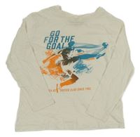 Smetanové triko s fotbalistou Chapter young