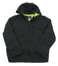 Černá šusťáková jarní bunda s kapucí George