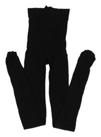 Černé perforované punčocháče 