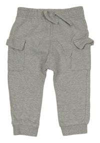 Světlešedé cargo tepláky Nutmeg