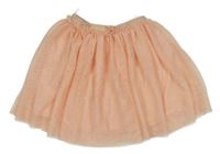 Světlerůžová třpytivá tylová sukně C&A