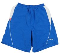 Modro-bílé sportovní kraťasy Slazenger