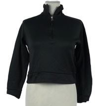 Dámská černá sportovní crop mikina H&M