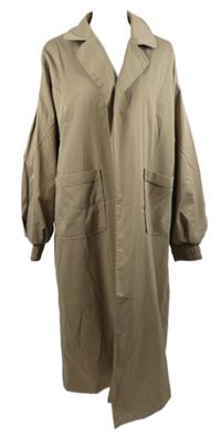 Dámský béžový šusťákový kabátový cardigán PrettyLittle Thing