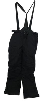 Pánské černé šusťákové funkční oteplovačky 