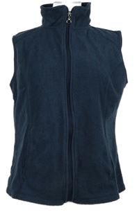 Dámská tmavomodrá fleecová propínací vesta Laura Torelli 