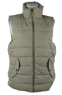 Dámská světlekhaki šusťáková zateplená vesta H&M