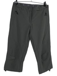 Dámské tmavošedé softshellové capri kalhoty IcePeak 