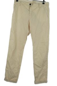 Dámské béžové plátěné chino kalhoty BelleRose 