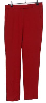 Dámské červené skinny kotníkové kalhoty M&S