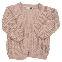 Růžový třpytivý svetrový cardigan Pep&Co