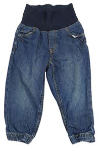 Modré cuff rifle s úpletovým pasem H&M