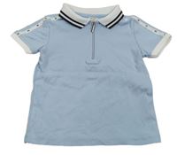 Světlemodro-bílé polo tričko River Island