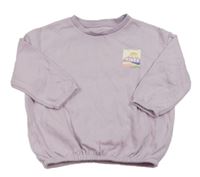 Lila oversize mikina s potiskem George