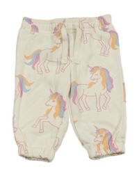 Bílé tepláky s jednorožci Primark