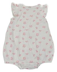 Bílé květované body C&A