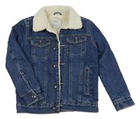 Modrá zateplená riflová bunda Denim Co.