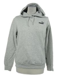 Dámská šedá melírovaná mikina s logem a kapucí Puma