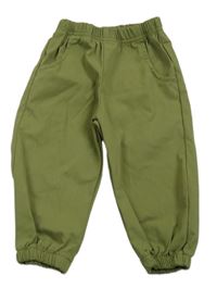 Zelené cuff kalhoty Shein