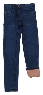 Tmavomodré podšité skinny rifle Alive